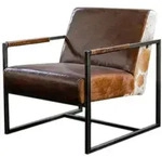 Kawola Sessel, Dunkelbraun, Leder, 1-Sitzer, 71x81x81 cm, Wohnzimmer, Sessel,