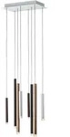 Brilliant Led-H&auml;ngeleuchte Cembalo, Braun, Schwarz, Alu, Metall, Kunststoff, F,