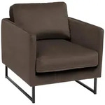 Carryhome Sessel, Braun, Metall, F&uuml;llung: Silikon, 72x78x84 cm, Made in EU,