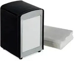 Relaxdays Serviettenspender, Schwarz, Metall, 9.5x15x11 cm, Badaccessoires,