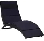 vidaXL Sonnenliege, Grau, Kunststoff, 64x86x162 cm, Gartenm&ouml;bel, Gartenliegen