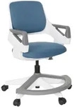 Mid.you Jugenddrehstuhl, Blau, Kunststoff, Drehkreuz, 53x80-93x60 cm, Arbeitszimmer,