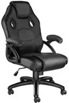 tectake B&uuml;rostuhl, Schwarz, Leder, 68x114.5x69 cm, Kinder- & Jugendzimmer,
