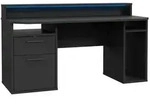 Mid.you Gamingtisch, Schwarz, Metall, Kunststoff, Holzwerkstoff, 1 Schublade(n)