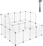 Boxxx Heimtiergehege, Schwarz, Transparent, Metall, Kunststoff, 143x92x108 cm,