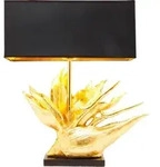 Kare-Design Tischleuchte Tropical Flower, Schwarz, Kunststoff, rechteckig,rechteckig,