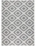 Hanse Home Outdoorteppich Twin, Creme, Grau, Kunststoff, Raute, rechteckig, 160x230
