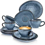 S&auml;nger Kaffeeservice, Blau, Keramik, 4-teilig, 26x34x24.75 cm, kratzfest,...