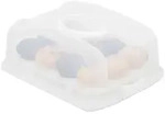 Relaxdays Kuchentransportbox, Mehrfarbig, Kunststoff, 37.5x15.5x27.5 cm, Backen,