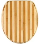 Sanilo Wc-Sitz, Braun, Holzwerkstoff, Oval, 38x6x47 cm, Badezimmer, WC Ausstattung,