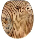 Sanilo Wc-Sitz, Braun, Holzwerkstoff, Oval, 38x6x47 cm, Badezimmer, WC Ausstattung,