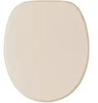 Sanilo Wc-Sitz, Beige, Holzwerkstoff, Oval, 38x6x47 cm, Badezimmer, WC Ausstattung,
