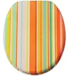 Sanilo Wc-Sitz, Mehrfarbig, Holzwerkstoff, Oval, 38x6x47 cm, Badezimmer, WC