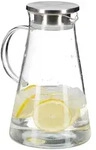 Relaxdays Glaskaraffe, Transparent, Glas, Metall, Kunststoff, Kaffee & Tee, Kannen,