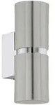 Eglo Wandleuchte Passa, Chrom, Metall, rechteckig,rechteckig, F, 17 cm, Lampen &
