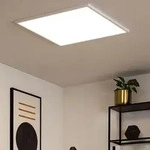 Led, Wei&szlig;, Metall, Quadratisch, 59.5x6x59.5 cm, Lampen & Leuchten, LED Beleuchtung,