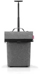 Reisenthel Einkaufstrolley Trolley M twist silver, Kunststoff, 43x53x21 cm, Freizeit,