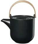 ASA Teekanne Coppa Kuro, Schwarz, Holz, Keramik, 1 L, 12.6x14.5x17.5 cm, Kaffee &