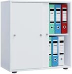 P & B Aktenschrank, Wei&szlig;, Holzwerkstoff, 1 F&auml;cher, 70x74x37 cm, abschlie&szlig;bar,