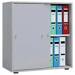 P & B Aktenschrank, Grau, Holzwerkstoff, 1 F&auml;cher, 70x74x37 cm, abschlie&szlig;bar,