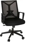 Mid.you Drehstuhl, Schwarz, Kunststoff, Drehkreuz, 57x97x62 cm, ergonomische