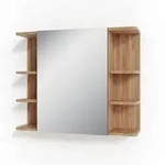 Vicco Badspiegelschrank, Honigeiche, Holzwerkstoff, 8 F&auml;cher, Rechteckig,