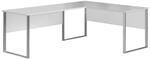 Mid.you Eckschreibtisch, Hellgrau, Metall, Holzwerkstoff, eckig, 77x73x170+223 cm,