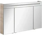 Mid.you Spiegelschrank B.Clever, Esche, Metall, 4 F&auml;cher, F, 120x71.0x16 cm,