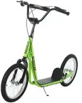 Homcom Tretroller, Gr&uuml;n, Metall, 58x96x139 cm, unisex, Outdoor Spielzeug,