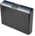 Joseph Joseph Schneidebrett-Set FolioTM, Anthrazit, Metall, Kunststoff,...