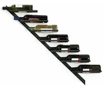 DanDiBo Weinregal, Schwarz, Metall, 29x100x10 cm, Wohnzimmer, Regale, Weinregale