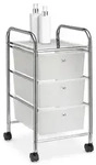 Idimex Badrollwagen, Transparent, Kunststoff, Metall, Mode, Rechteckig,...