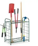 Relaxdays Gartenger&auml;tehalter, Dunkelgr&uuml;n, Metall, 80x68x35 cm, Gartenzubeh&ouml;r,