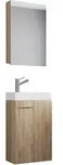 Mid.you G&auml;stebad VCM Slito, Sonoma Eiche, Holzwerkstoff, 41 cm, h&auml;ngend,