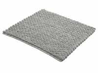 Kleine Wolke Badteppich, Platin, Textil, 60x60 cm, für Fußbodenheizung...