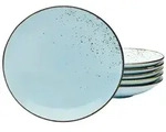 Creatable Suppentellerset, Pastellblau, Keramik, 6-teilig, rund, Essen &...