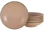 Creatable Suppentellerset, Hellrosa, Keramik, 6-teilig, rund, Essen & Trinken,