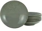 Creatable Suppentellerset, Grau, Keramik, 6-teilig, rund, Essen & Trinken,...