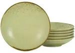 Creatable Suppentellerset, Salbeigr&uuml;n, Keramik, 6-teilig, rund, Essen &...