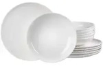 Ritzenhoff Breker Tafelservice, Wei&szlig;, Keramik, 12-teilig, 30x34x34 cm, Essen &