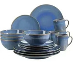 M&auml;ser Kombiservice Ossia, Hellblau, Keramik, 16-teilig, 325 ml,800 ml, Essen &