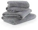 Moeve Frottierset Superwuschel, Grau, Textil, 4-teilig, Uni, Oeko-Tex&reg; Standard 100,