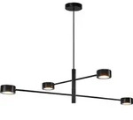 Nordlux Led-H&auml;ngeleuchte Clyde, Schwarz, Metall, F, 89.6x8.5 cm, 3