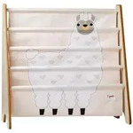 3Sprouts B&uuml;cherregal, Wei&szlig;, Textil, Tiere, 63x60x26 cm, Kinderzimmer &