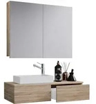 Mid.you Badezimmer VCM Gudas, Sonoma Eiche, Holzwerkstoff, Holzoptik, 1 Schublade(n)