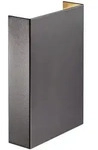 Nordlux Aussenwandleuchte Fold, Schwarz, Metall, rechteckig,rechteckig, F,