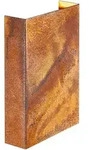 Nordlux Aussenwandleuchte Fold, Rost, Metall, rechteckig,rechteckig, F, 21x4.5x14.8