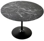 Mid.you Esstisch, Schwarz, Holzwerkstoff, Marmoroptik, rund, rund, 110x75x110 cm,