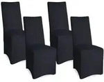 Beautissu Stuhlhusse, Schwarz, Textil, 45x95 cm, Wohntextilien, Bez&uuml;ge, Stuhlhussen