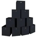 Mid.you Faltbox, Schwarz, Textil, 27x28x27 cm, faltbar, Ordnen & Aufbewahren,